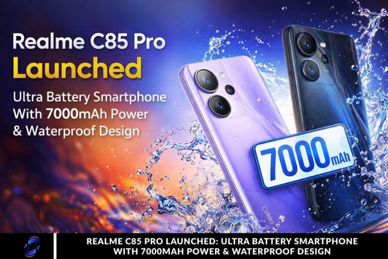 Realme C85 Pro Launched: Ultra Battery Smartphone With 7000mAh Power & Waterproof Design